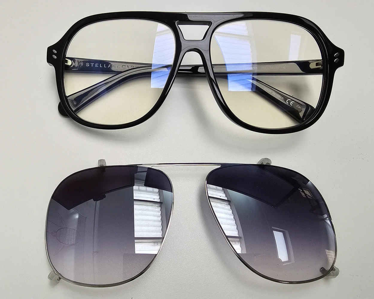 Stella McCartney Glasses With Clip-On Sunglasses 9 Stella McCartney Glasses With Clip-On Sunglasses - Image 7