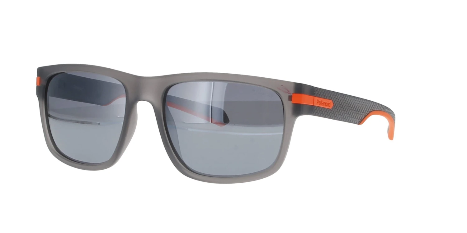 Matt Grey Transparent Polaroid Sunglasses 3 Matt Grey Transparent Polaroid Sunglasses